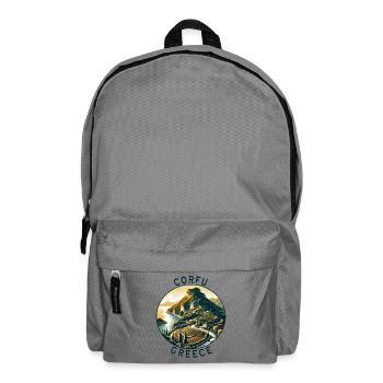 Korfu Griechenland Insel Design - Rucksack - Mittelgrau - Vorne
