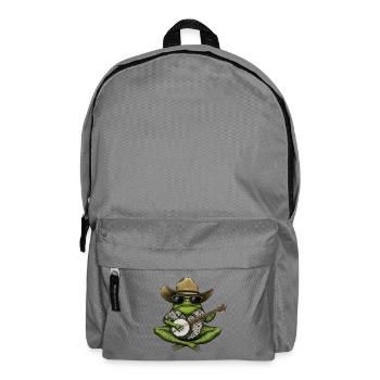 VERDAMMT, ICH LIEBE FRÖSCHE! FROSCH-BANJO-SPIELER - Rucksack - Mittelgrau - Vorne