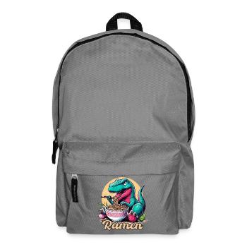 Mignon T-Rex Ramen Dinosaure Cadeau - Sac à dos - gris éléphant - Devant