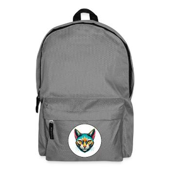 Khao Manee Chat Race Dessin Animé Kawaii Animal Pet - Sac à dos - gris éléphant - Devant