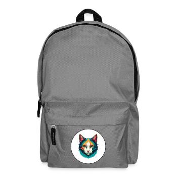 Turc Van Chat Race Dessin Animé Kawaii Animal Pet - Sac à dos - gris éléphant - Devant