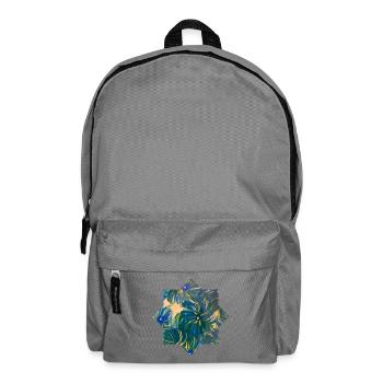 Star - hand-painted by Martina Eßer - Backpack - elephant grey - Front