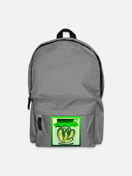 GEWÜRZGURKEN ESSIGGURKEN GURKENSALAT GURKE - Rucksack - Mittelgrau