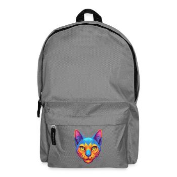 Bombay Chat Race Dessin animé Kawaii Animal Pet - Sac à dos - gris éléphant - Devant