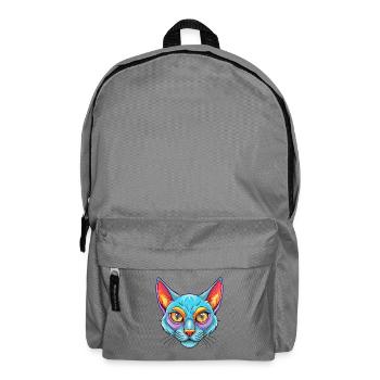 Bombay Chat Race Dessin animé Kawaii Animal Pet - Sac à dos - gris éléphant - Devant
