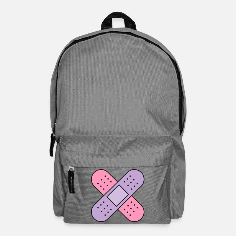 Gips Kreuz Farbe - Rucksack - Mittelgrau