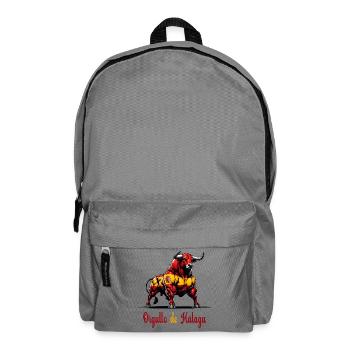 Der Stolz Málaga Flagge Design - Rucksack - Mittelgrau - Vorne