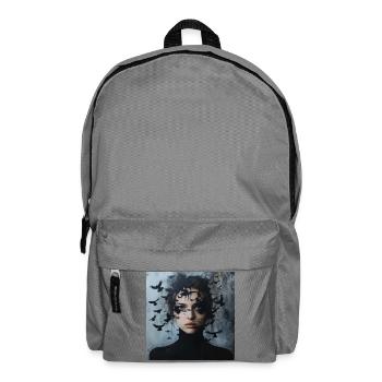 Midnight Birds Portrait - Backpack - elephant grey - Front