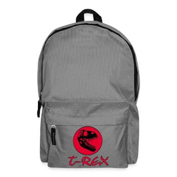 Tyrannosaure dinosaure - Sac à dos - gris éléphant - Devant