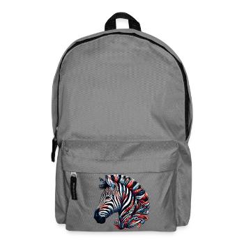 Zebra - Backpack - elephant grey - Front