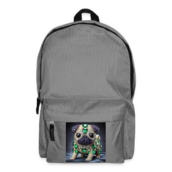 Chemise exclusive au design carlin - Sac à dos - gris éléphant - Devant