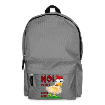 ANTWORT NEIN - HÜHNERSTALL - Rucksack - Mittelgrau - Vorne