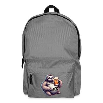 Dad Bod Bierbauch Bier Faultier Geschenk - Rucksack - Mittelgrau - Vorne