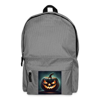 Halloween, Pumpkin, Monster - Backpack - elephant grey - Front