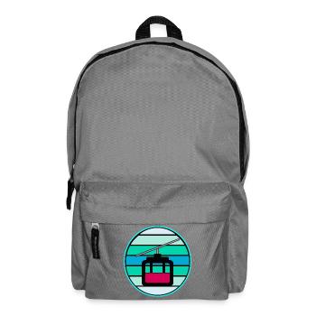 TÉLÉCABINE RÉTRO SKI SKI HIVER - Sac à dos - gris éléphant - Devant