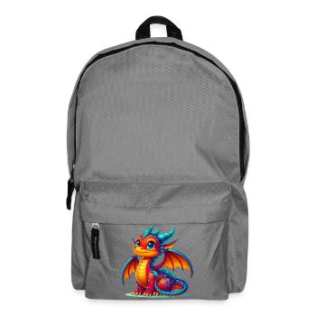 Drache - Rucksack - Mittelgrau - Vorne