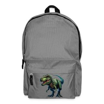Dinosaurier - Rucksack - Mittelgrau - Vorne