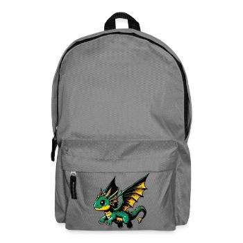Drache - Rucksack - Mittelgrau - Vorne