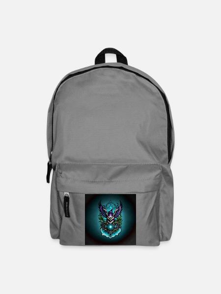 Eule mit magischen Elementen. - Rucksack - Mittelgrau