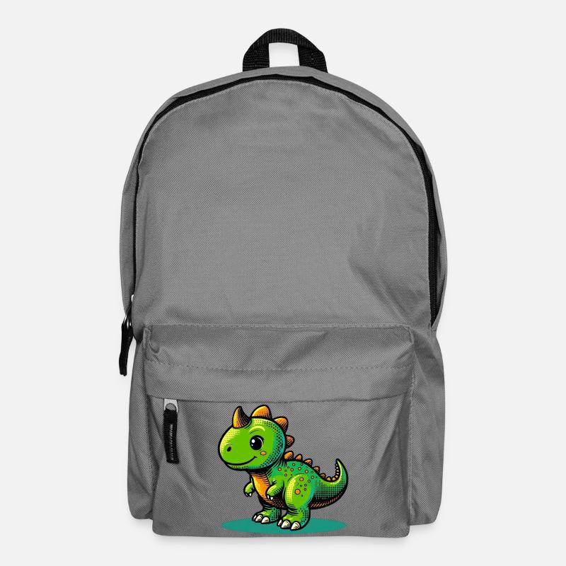 Dinosaurier - Rucksack - Mittelgrau