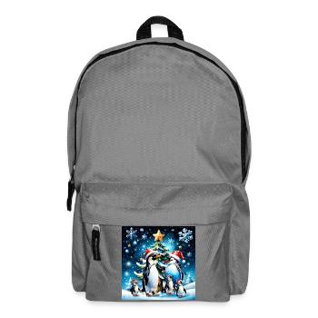 Cute Penguins - Backpack - elephant grey - Front