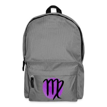 Signe du zodiaque Vierge - Sac à dos - gris éléphant - Devant