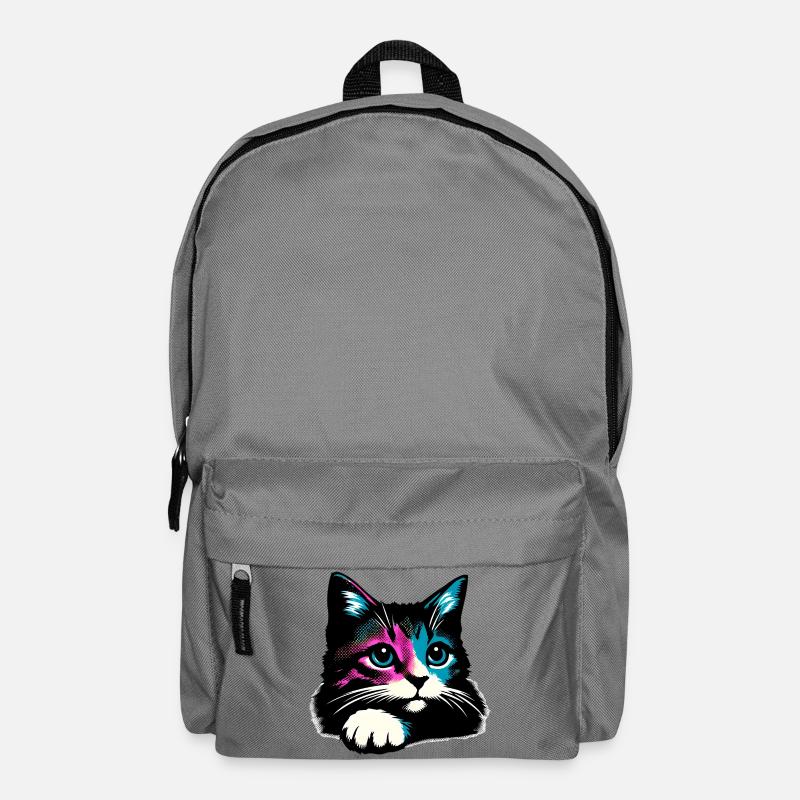 Katze - Rucksack - Mittelgrau