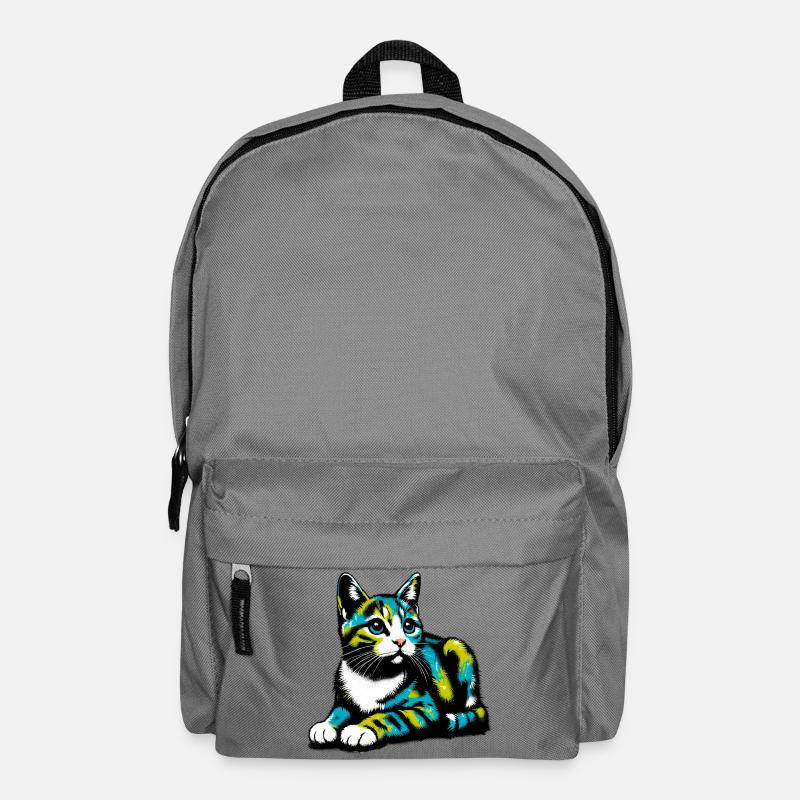 Katze - Rucksack - Mittelgrau