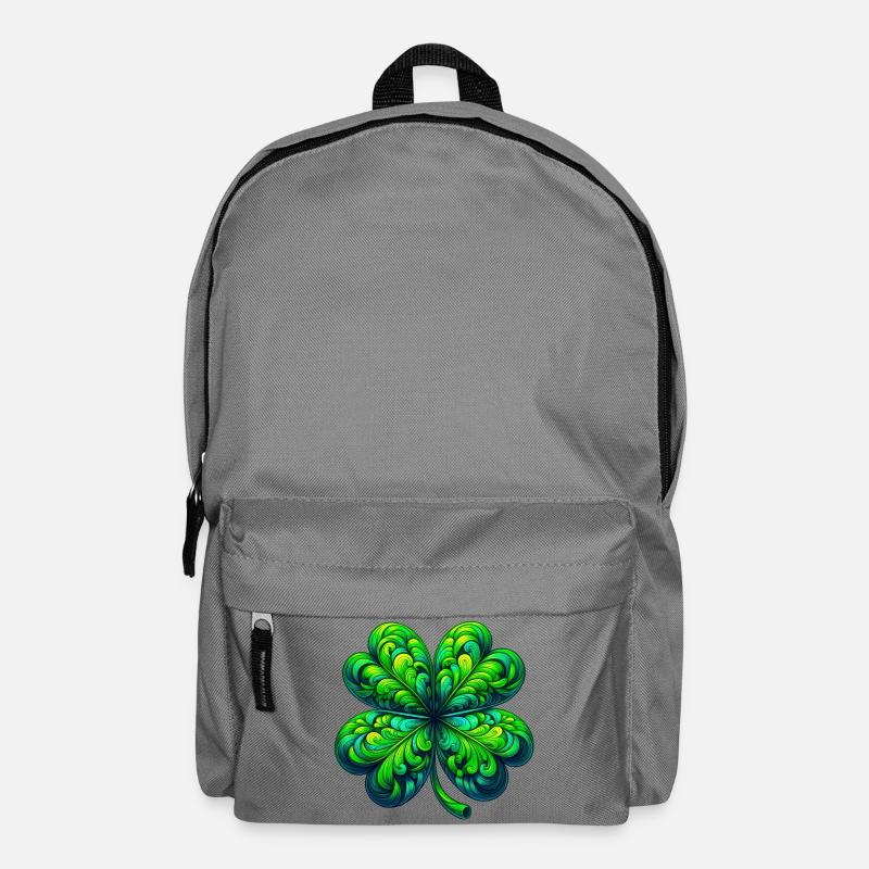 Vierblättriges Kleeblatt - Rucksack - Mittelgrau
