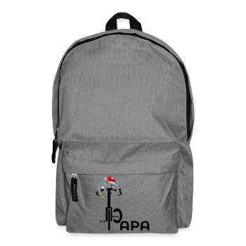 WEIHNACHTEN PAPA RADFAHRER FAHRRAD - Rucksack - Mittelgrau - Vorne