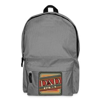 Dad Est. 2026 – Retro Gift for New Dads - Backpack - elephant grey - Front