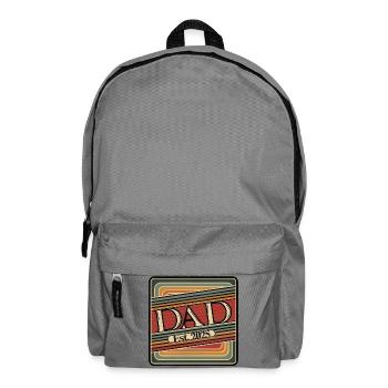 Dad Est. 2025 – Cadeau rétro pour les nouveaux papas - Sac à dos - gris éléphant - Devant