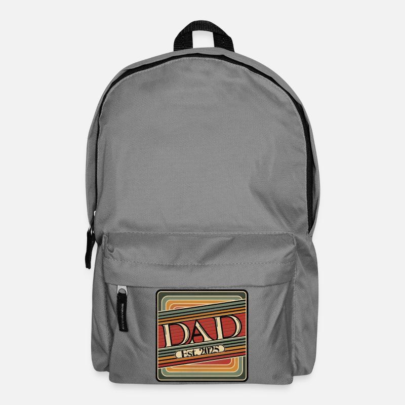 Dad Est. 2025 – Retro Gift for New Dads - Backpack - elephant grey
