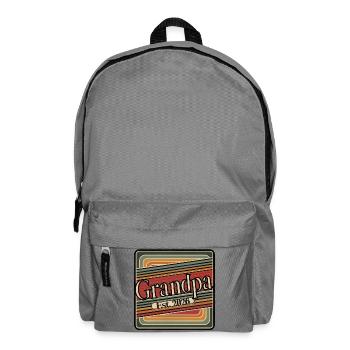 Grandpa Est. 2026 – Cadeau rétro pour les grands-pères - Sac à dos - gris éléphant - Devant