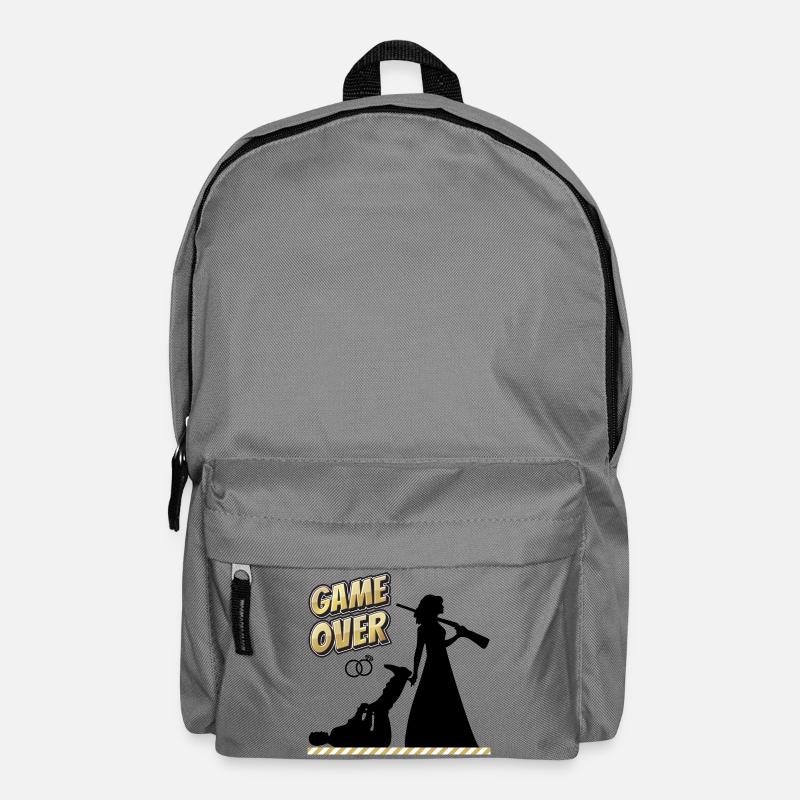 Geschenk zur Hochzeit lustig Spruch | Game over - Rucksack - Mittelgrau