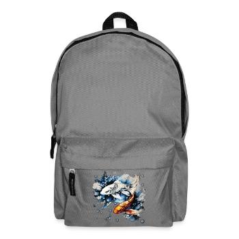 Koifische und Blasen - Rucksack - Mittelgrau - Vorne