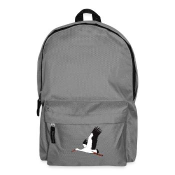 fliegender Storch - Rucksack - Mittelgrau - Vorne