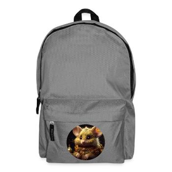 Kätzchen als königlicher Schatzmeister - Rucksack - Mittelgrau - Vorne
