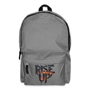Feuriger Stempel mit Lava-Effekt - Rucksack - Mittelgrau - Vorne