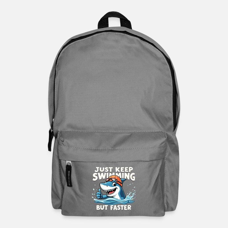 Continuez à nager, mais plus vite - Sac à dos - gris éléphant