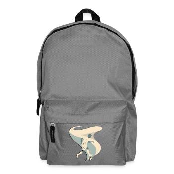 ⚽🔥 Football Passion – Player & Dribble T-Shirt - Backpack - elephant grey - Front