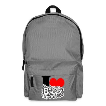Bingo, Bingospiel, Glücksspiel, I Love (25) - Rucksack - Mittelgrau - Vorne
