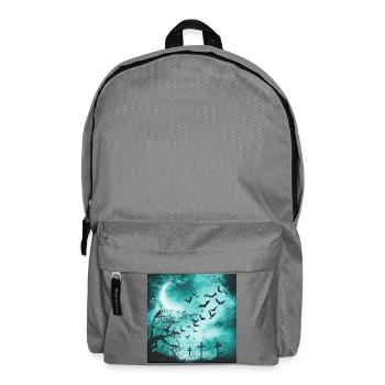 Kolkrabe, Fledermäuse, Bäume, Friedhöfe - Rucksack - Mittelgrau - Vorne
