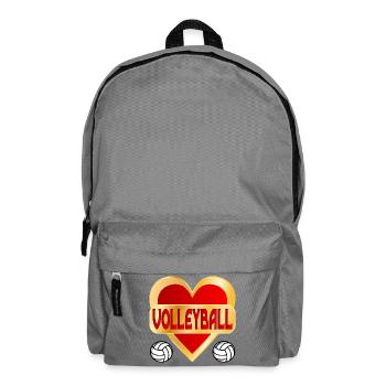 HEART HOBBY VOLLEYBALL - Backpack - elephant grey - Front