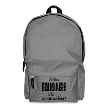 Je Suis Grand Mère Toi Quel Est Ton Super Pouvoir - Sac à dos - gris éléphant - Devant