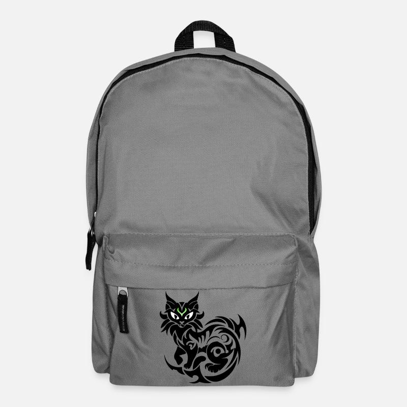 Mystische Katze tribal - Rucksack - Mittelgrau
