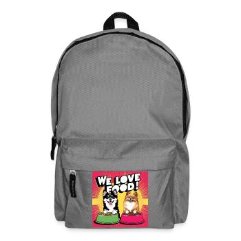 We love Food - Comic Dogs - Rucksack - Mittelgrau - Vorne