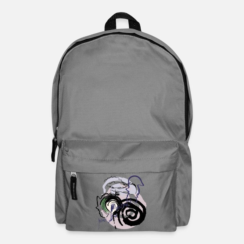 Abstraktes Muster - Rucksack - Mittelgrau