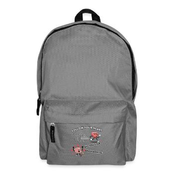 Suivez votre cœur - Sac à dos - gris éléphant - Devant