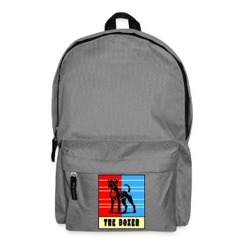 The Boxer – Strong Dog - Backpack - elephant grey - Front